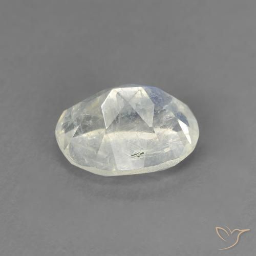 1.33克拉天然彩虹月长石，椭圆形，透明