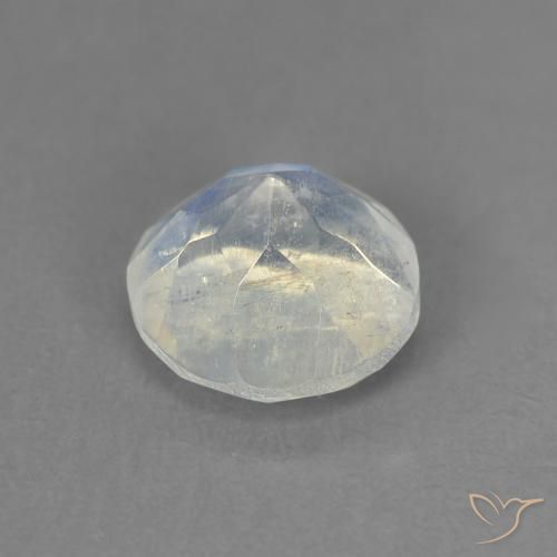 1.41克拉天然彩虹月长石，圆形的，透明