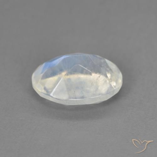 1.60克拉天然彩虹月长石，椭圆形，透明