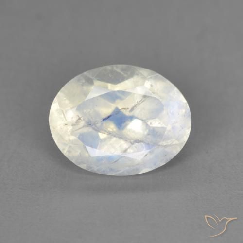 1.94克拉天然彩虹月长石，椭圆形，透明