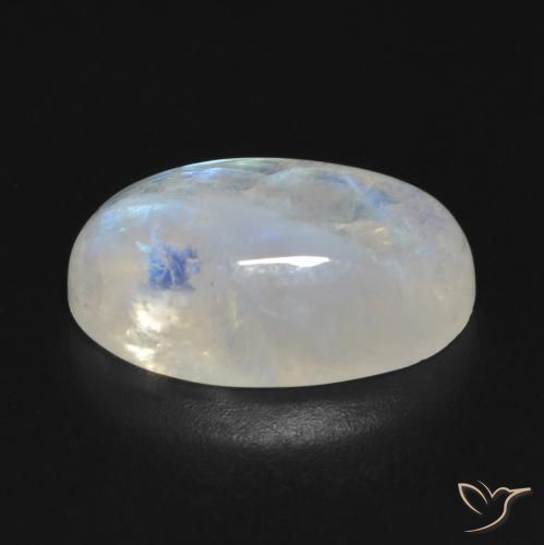 8.92克拉天然彩虹月长石，椭圆形，透明