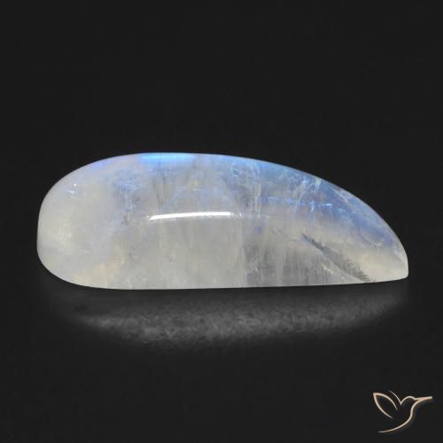 8.00克拉天然彩虹月长石，花式切割，透明