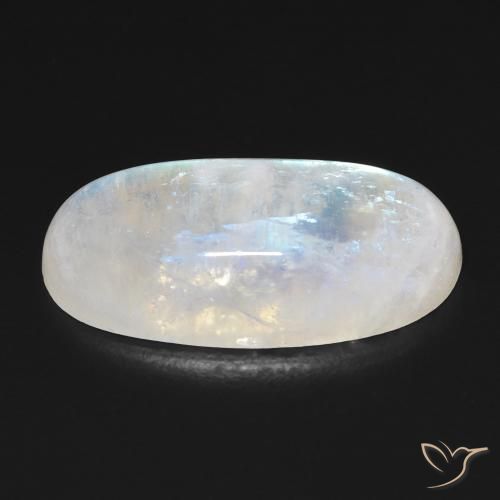 11.77克拉天然彩虹月长石，椭圆形，透明