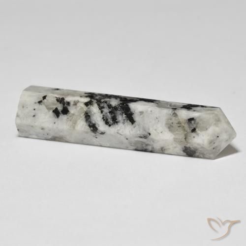 36.67克拉天然彩虹月长石，花式切割，不透明