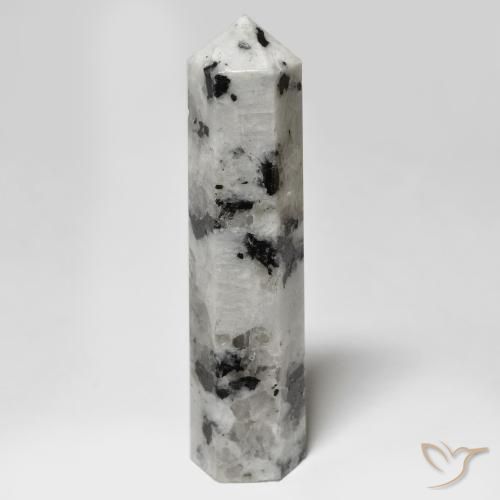 43.95克拉天然彩虹月长石，花式切割，不透明