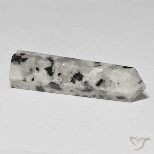 39.59克拉天然彩虹月长石，花式切割，不透明