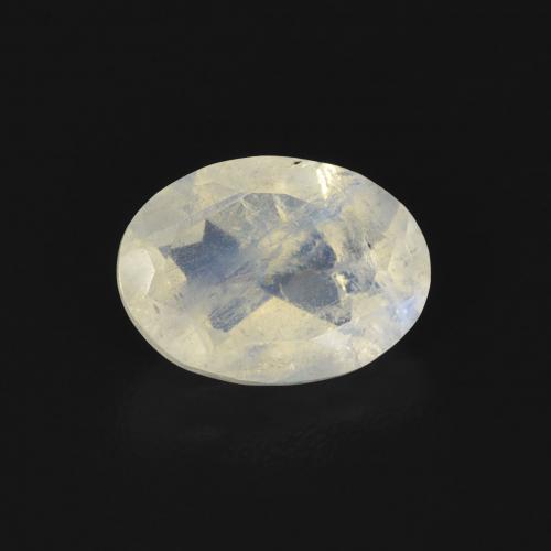 0.81ct 天然 蓝白色 彩虹月长石, 椭圆形, 透明