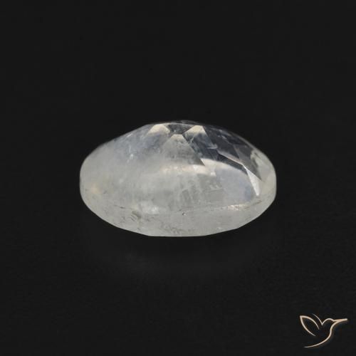 0.77克拉天然彩虹月长石，椭圆形，透明