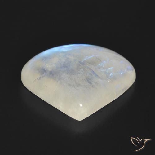 16.70克拉天然彩虹月长石，梨形，半透明