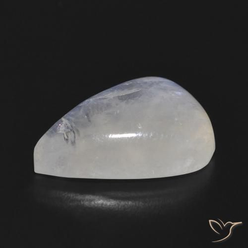 10.21克拉天然彩虹月长石，梨形，半透明