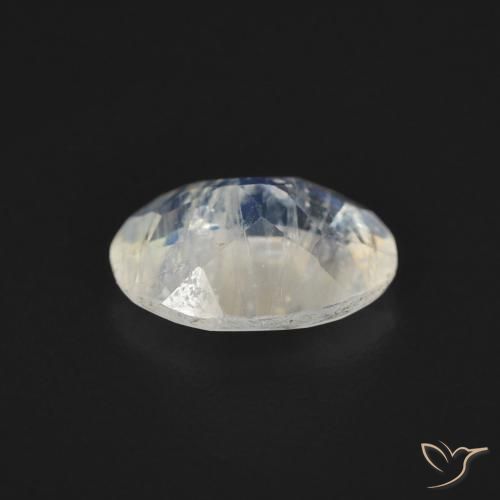 1.00克拉天然彩虹月长石，椭圆形，透明