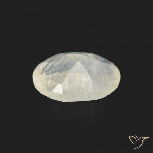 1.10克拉天然彩虹月长石，椭圆形，透明