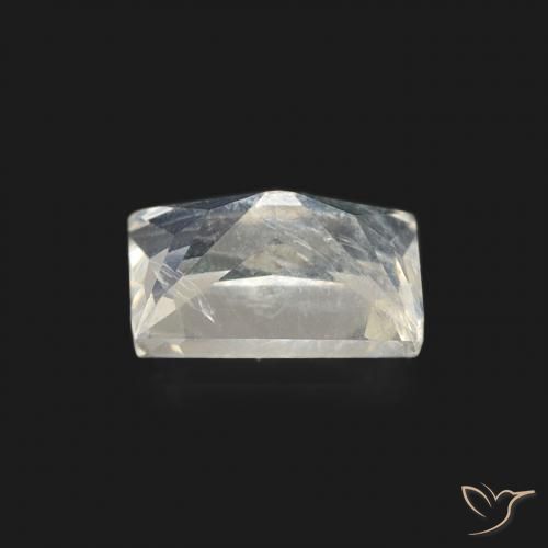 0.50克拉天然彩虹月长石，狭长方形，透明