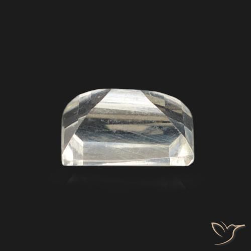 0.60克拉天然彩虹月长石，狭长方形，透明