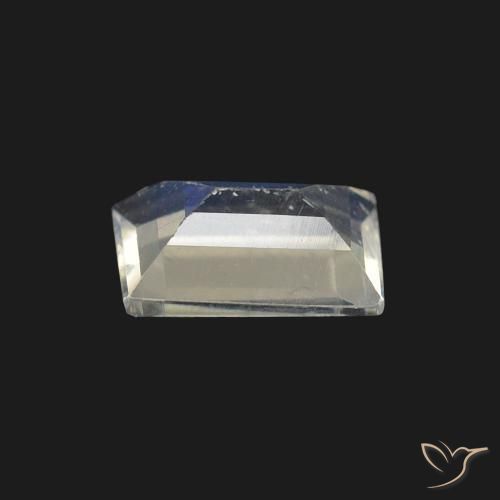 0.48克拉天然彩虹月长石，狭长方形，透明
