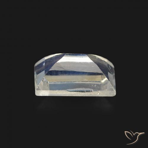 0.50克拉天然彩虹月长石，狭长方形，透明