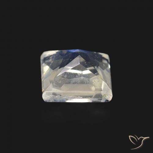0.55克拉天然彩虹月长石，正方形，透明