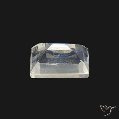0.57克拉天然彩虹月长石，狭长方形，透明