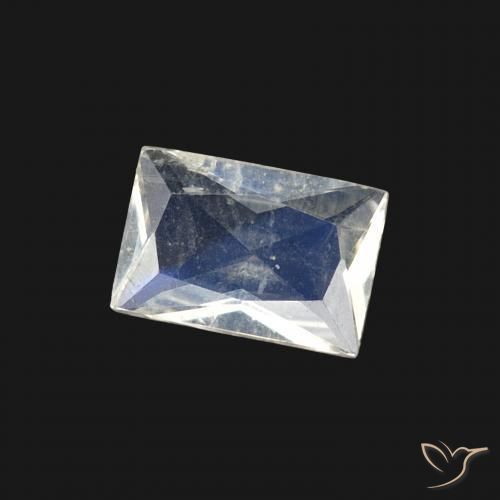 0.40克拉天然彩虹月长石，狭长方形，透明