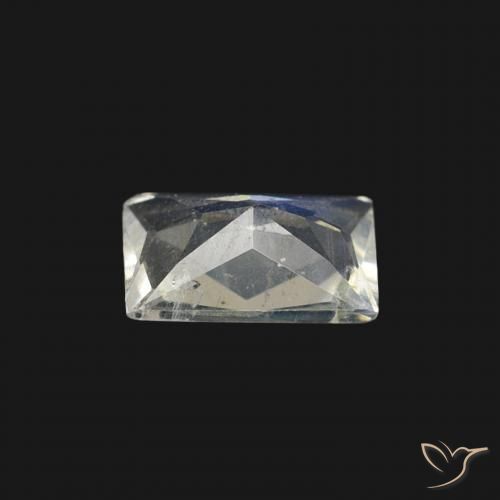 0.40克拉天然彩虹月长石，狭长方形，透明
