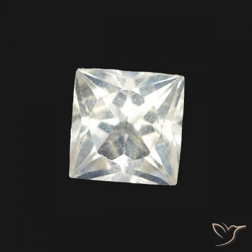 0.36克拉天然彩虹月长石，正方形，透明