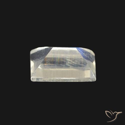 0.54克拉天然彩虹月长石，狭长方形，透明