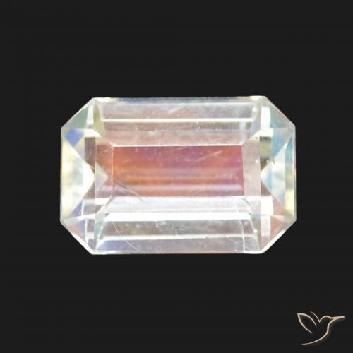 2.11ct 天然 多色白 彩虹月长石, 祖母绿式切割, VVS-VS