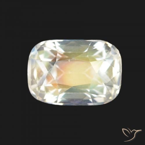 1.64ct 多色白 彩虹月长石, 软垫, VVS-VS