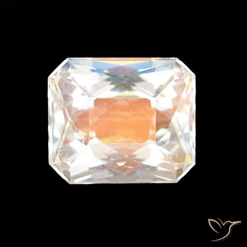 2.55ct 多色白 彩虹月长石, 祖母绿式切割, VVS-VS