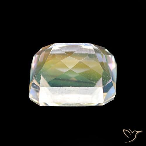 2.55克拉天然彩虹月长石，八边形，VVS-VS