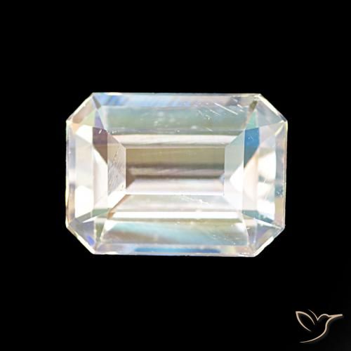 1.77ct 多色白 彩虹月长石, 祖母绿式切割, VVS-VS
