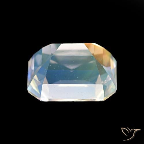 2.47克拉天然彩虹月长石，八边形，VVS-VS