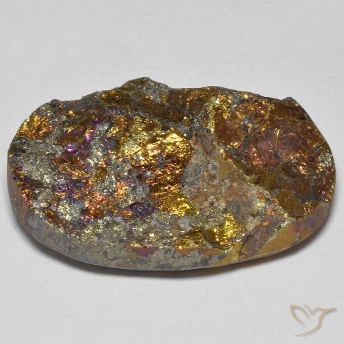 41.69克拉天然彩虹黄铁矿，花式切割，不透明