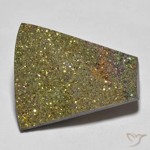 13.82ct 天然 彩色 彩虹黄铁矿, 花式切割, 不透明