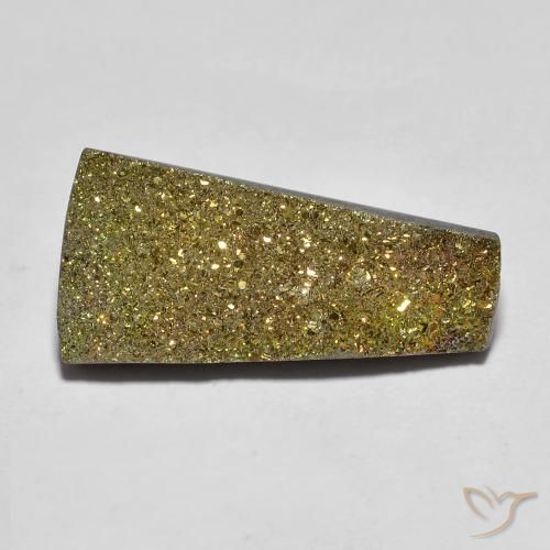 7.04ct 天然 彩色 彩虹黄铁矿, 花式切割, 不透明
