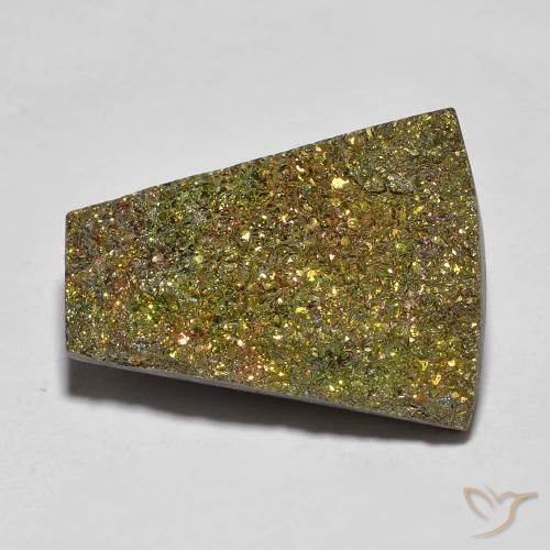 9.90ct 天然 彩色 彩虹黄铁矿, 花式切割, 不透明