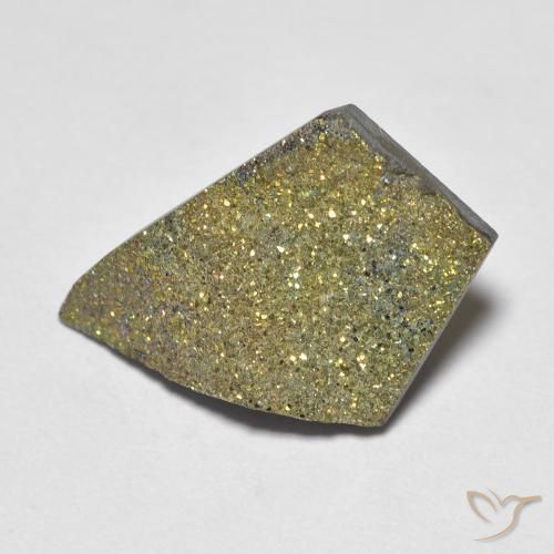 5.15ct 天然 彩色 彩虹黄铁矿, 花式切割, 不透明