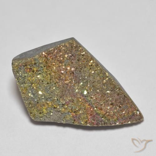 7.52ct 天然 彩色 彩虹黄铁矿, 花式切割, 不透明