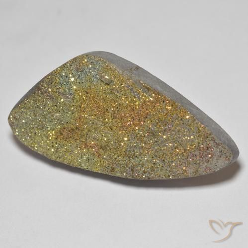 25.92ct 天然 彩色 彩虹黄铁矿, 花式切割, 不透明