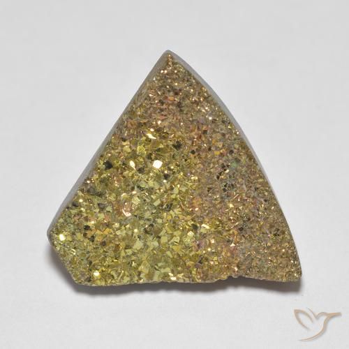 10.04ct 天然 彩色 彩虹黄铁矿, 花式切割, 不透明