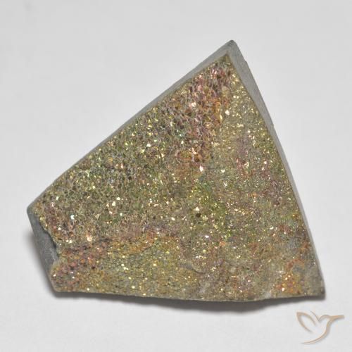19.72ct 天然 彩色 彩虹黄铁矿, 花式切割, 不透明