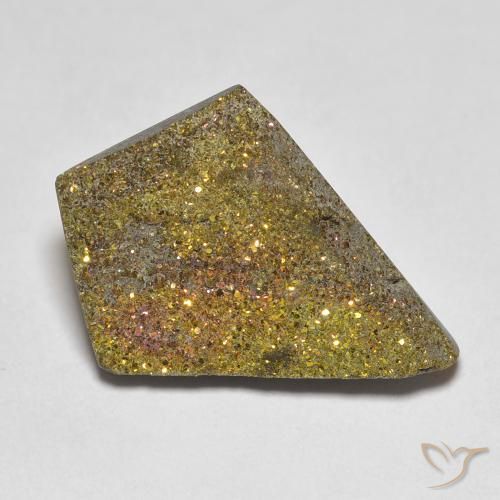 7.50ct 天然 彩色 彩虹黄铁矿, 花式切割, 不透明