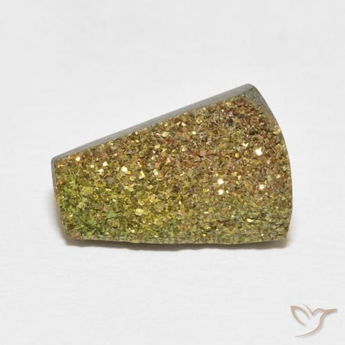 5.33ct 天然 彩色 彩虹黄铁矿, 花式切割, 不透明
