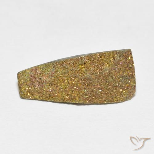 5.20ct 天然 彩色 彩虹黄铁矿, 花式切割, 不透明