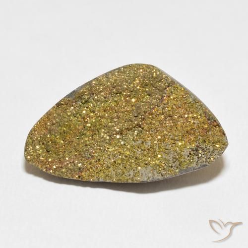 13.08ct 天然 彩色 彩虹黄铁矿, 花式切割, 不透明