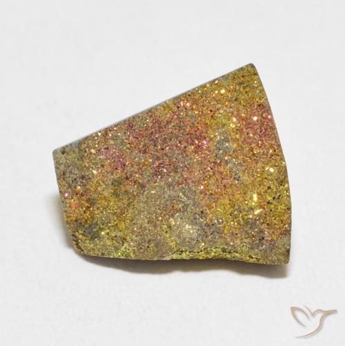 5.02ct 天然 彩色 彩虹黄铁矿, 花式切割, 不透明