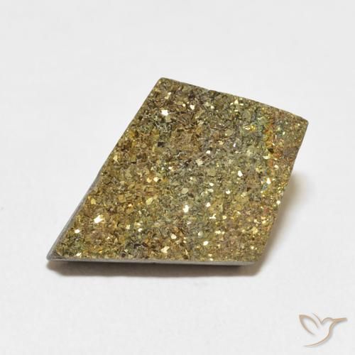 6.51ct 天然 彩色 彩虹黄铁矿, 花式切割, 不透明