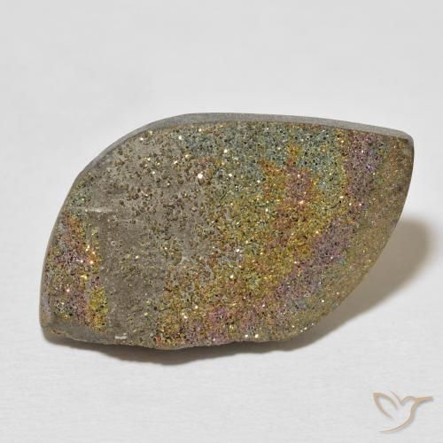 23.02ct 天然 彩色 彩虹黄铁矿, 花式切割, 不透明