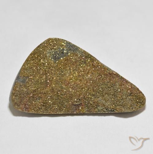 30.17ct 天然 彩色 彩虹黄铁矿, 花式切割, 不透明