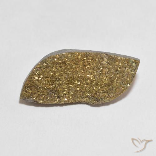 12.21ct 天然 彩色 彩虹黄铁矿, 花式切割, 不透明